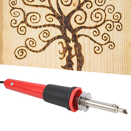 Diydeg 7PCS Wood Burning Kit with Soldering Iron, 400℃ Wood Burning Pen, Professional Engraving Electric Carving Pyrography Tool with Stand for DIY Creation, Embossing Pyrography(US 110V)