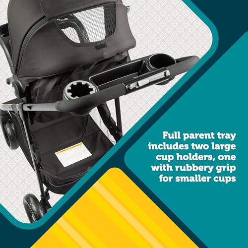 Safety 1st Grow and Go Flex 8-in-1 Car Seat Stroller Combo, Baby Stroller Travel Systems for Infants 4-30 lbs, Stroller and Carseat Combo Set, Night Rider - color: Night Rider