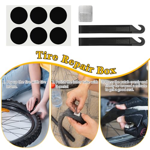 Bike Repair Kit, Bike Bag With Tire Pump, Bike Multitool, Allen Wrenches - size: Bike Tube Bag Set