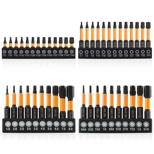 46 Pcs Screwdriver Bit Sets, Torx Bit Set T7-T40 & Allen Wrench Drill Bit - style: 46 Pcs