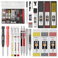 Nicpro 24PCS CP3000 Mechanical Carpenter Pencil Set with Sharpener & Sheath - size: 1 Count (Pack of 24)