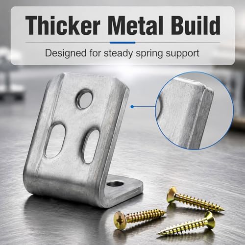 NEWHOOK 50pc Upholstery Spring Clips Kit, Couch Sofa Repair with Screws