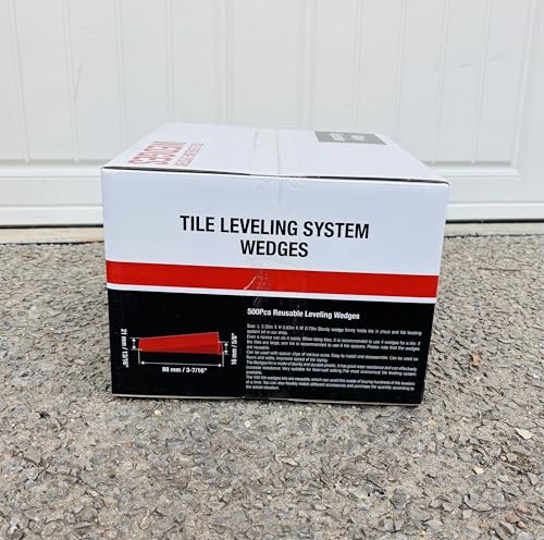500 Piece Reusable Wedges for 1/8",1/16" and 1/32" Spacers,can be Used for Leveling Spacers and Tile Leveling System Clips, Tile Levelers for Wall,Floor,Tile, Ceramic,Stone Installation