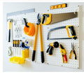 WallPeg Pegboard Panel and Accessory Kit – 3 Count Large White Peg Board Panels with 36 Self-Locking FlexLock Peg Hooks for Home, Garage, Tool Storage