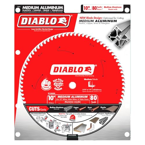 Diablo Saw Blade - 10" Diameter, 80 TCG Teeth, 5/8" Arbor - size: 10", style: 80 TCG