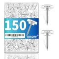 150PCS Clear Thumb Tacks for wall Push pins for wall thumbtacks for Hanging - color: Clear