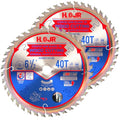 2-Pack 6-1/2" 40-Tooth 5/8" Arbor Woodworking Circular Saw Blade, Finish/General Purpose, Special Anti-Thermal Adhesion Coating on Cutting Edge- TA,High Finish, Long Life,6-1/2" 40T 5/8" - size: 2PCS 6-1/2" 40T 5/8"