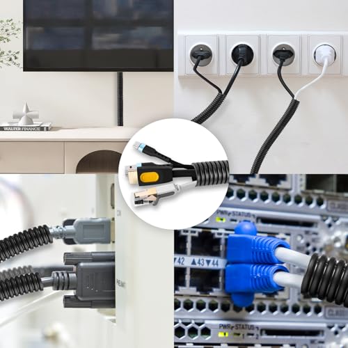 40 FT Wire Loom 1 Inch, Split Wire Loom Tubing Wire Conduit, Wire Protector Tubing – Black - color: 1" x 40ft-Black