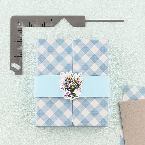 1Pcs Book Cover Guide,5-in-1 Stainless Steel Metal Bookbinding Cover Tool for Making Book Cover Creating Book or Album Covers Out of Chipboard Makes Creating Covers Out of Chipboard Simple. - color: 1Pcs
