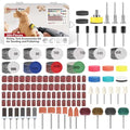304-Piece Rotary Tool Accessory Kit with Sanding and Polishing Attachments - size: 1 Inch