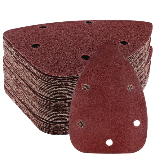 25 Pcs Mouse Detail Sander Sandpaper, 60 Grit, 5 Hole - size: 60 Grit - 25 Pcs