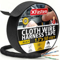 XFasten Wire Harness Tape, 1.3-Inch x 50-Foot, High Temp Wiring Loom Harness, Self-Adhesive Felt Cloth Electrical Tape for Automotive Engines, Noise Dampening, and Cable Protection - style: 1.3-Inch x 50-Feet