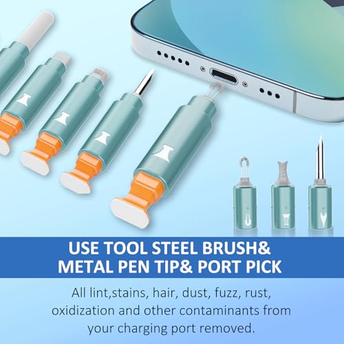iPhone Cleaning Kit for Charging Port, Cleaner Kit for AirPod Phone, Mint - color: Mint