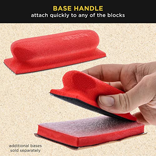 Dura-Gold 20-Piece Contoured Profile 5" Hand Sanding Block Set with 40 - size: 20-Piece