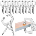 Yexiya 10 Pcs Locking C Clamps, Adjustable with Swivel Pad, 10 Pcs, 6 Inch - size: 6 Inch
