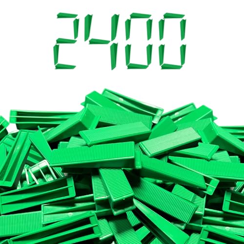 2400 Tile Leveling Wedges for Tile Spacer Leveling System – Durable Plastic Wedges for Precise Tile Installation and Lippage Prevention - color: 2400 Wedges