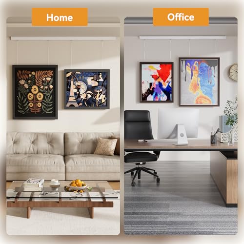 Picture Rail Hanging System 47 inch, Heavy Duty Picture Hanging Kit