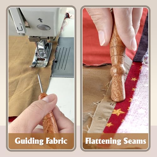 SAVINA Seam Ripper & Stiletto Set, Wooden Tools for Sewing & Quilting - color: Stiletto + Seam Ripper