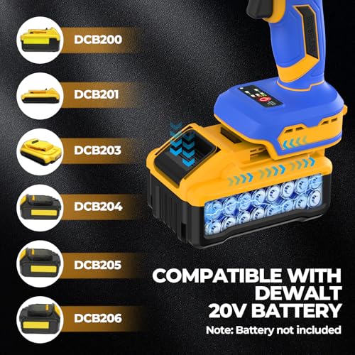 Cordless Reciprocating Saw Compatible with Dewalt 20V Battery(Battery not include) Cordless Sawzall for Wood/Metal/PVC Cutting with Brushless Motor, 4 Blades