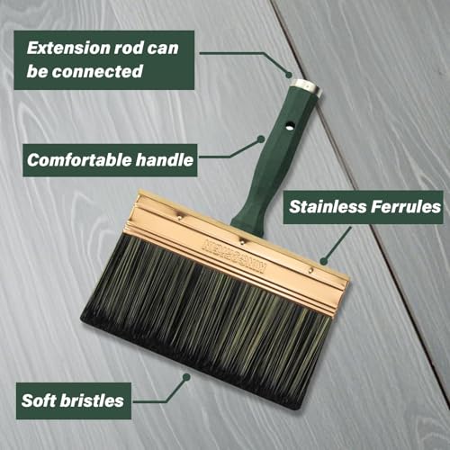 King Origin Deck Stain Brush, 8 Inch Deck Paint Brush - size: 8-Inch