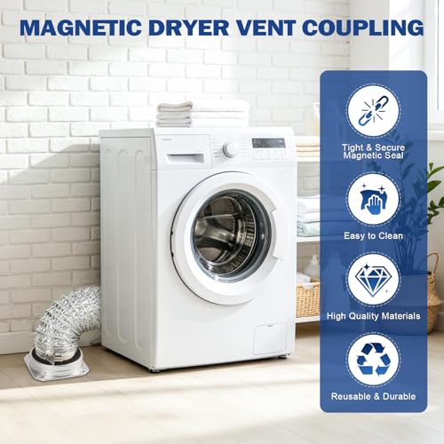DV180 Magnetic Dryer Vent Connector Kit with 3.3Ft Hose