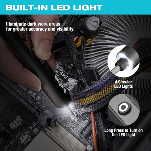 DURATECH 49-IN-1 Mini Precision Electric SAE Screwdriver Set