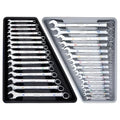 toolant Max Grip 30pcs Professional Metric & SAE Combination Wrench Set with Long Pattern Offset Heads Anti-Slip Teeth & Color-Coded Markings for Machinist, Auto, maintenance, DIYer - size: Metric&SAE（8-24mm&1/4-1"）