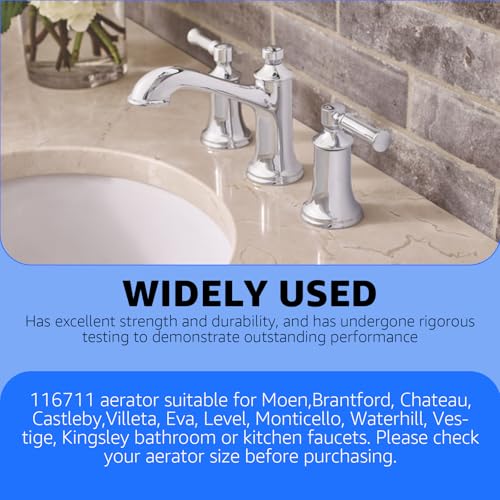 Sigely 116711 Faucet Aerator Insert, 1.5 GPM Water Saving Flow Restrictor