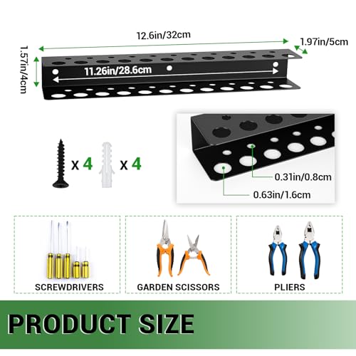 1Pack Screwdriver Plier Organizer Wall Mount Wall Mount Tool Storage Rack