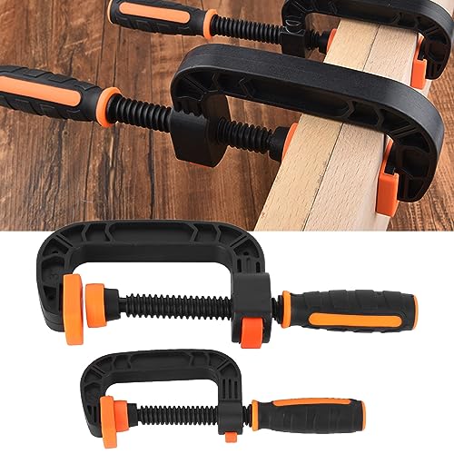 Plastic C Clamp, 2Pcs Quick Grip C Clamp Rapid Release Button for Household Clamping Projects, Pwshymicum1vaq6xz