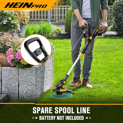 HEINPRO Cordless String Trimmer Compatible with Dewalt 20V MAX Battery - size: 12.01-INCH