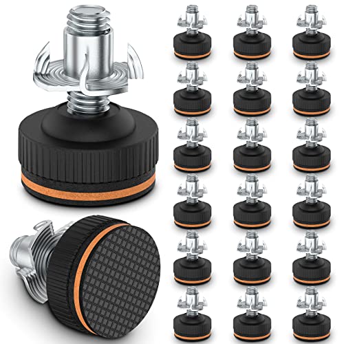 20 Pcs Adjustable Furniture Feet Levelers with Floor Protectors