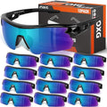 OXG Work Safety Glasses for Men Women, ANSI Z87.1 UV Protection - color: 12p-multicolor