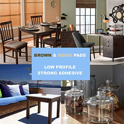 Furniture Felt Pads, 8 Pack, Self Adhesive, Cut to Any Size, 2 Colors