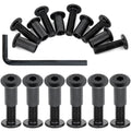 25 Pcs M8x30mm Black Furniture Bolt Cabinet Connector Screws for Furniture - size: M8x30mm