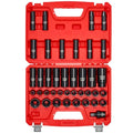 VEVOR 39-Piece Impact Socket Set 1/2" Drive, Metric (9 to 30 mm) Size, Deep & Shallow, 6-Point, CR-V, Universal Joint, Heavy Duty Carrying Case - size: 1/2" 39 PCS