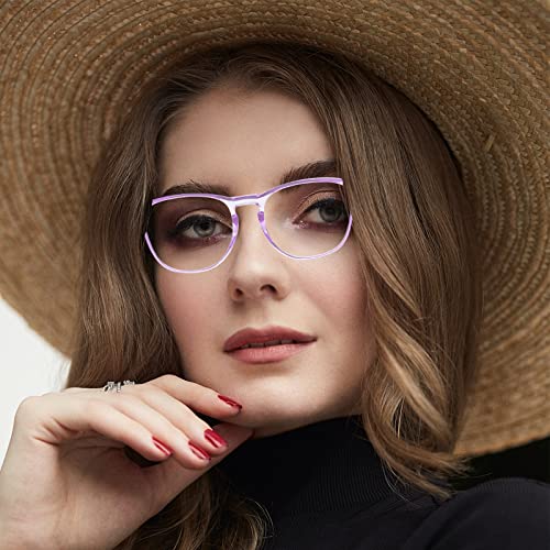 Safety Glasses for Men Women, Anti Fog Safety Goggles Comfortable Blue Light Blocking UV Protective Adult Nurse - color: Square Purple 1pack