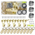 Picture Hanging Wire Kit D Rings Picture Hardware with Screws - size: size_3