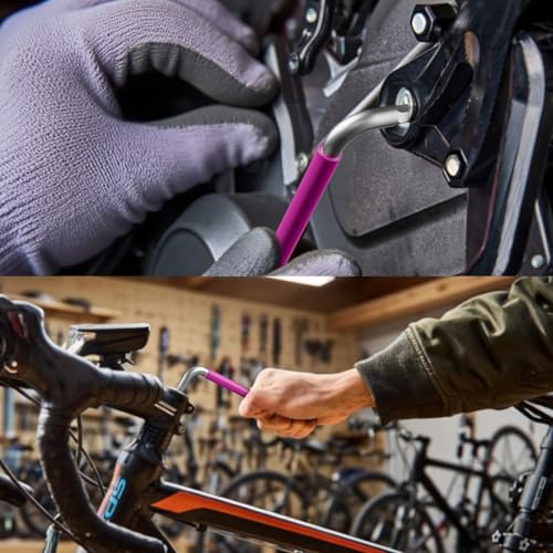 GRENPRO 9PCS Metric Allen Wrenches Sets With Color Coded Bike Hex Key Set - style: 9 Pieces Allen Wrenches Sets Metric