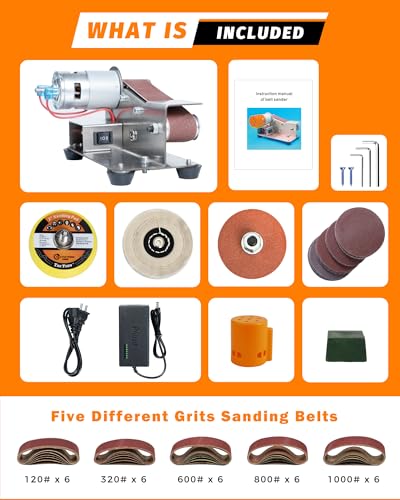 Mini Belt Sander, Electric Small Sander Knife Sharpener, 6.7"x6.9"x4.9" - size: 6.7"x6.9"x4.9"
