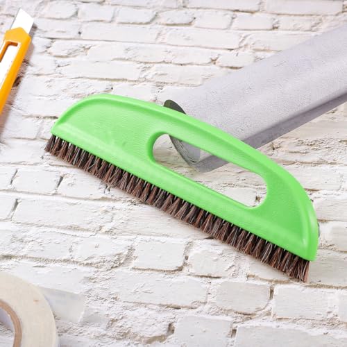ibasenice Wallpaper Brush with Horse Mane Hair 10.03 Inch Wallpaper Smoother Tool for Wallcovering with Comfortable Handle and Hang-up Hole for Easy Storage and Precise Adhesive Application
