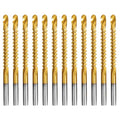 Drill America 1/8" HSS Tin-Coated Side Cutting/Serrated Saw Drill Bit (Pack of 12) - size: 1/8 in