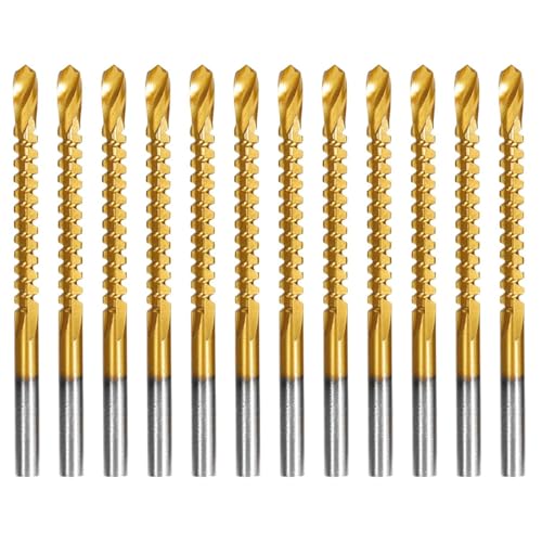 Drill America 3/16" HSS Tin-Coated Side Cutting/Serrated Saw Drill Bit (Pack of 12) - size: 3/16 in