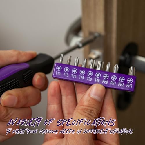 CARTMAN 39-Piece Household Tool Set, Purple Hand Kit With Storage Case - color: Purple