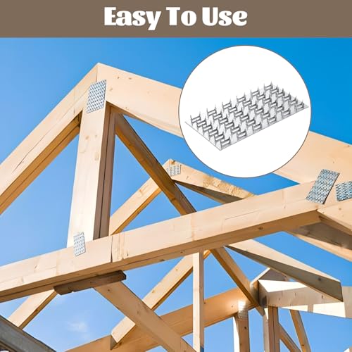 20 Pack Truss Plate, 3" x 6" Pronged Truss Mending Plates - size: 3 x 6 INCH