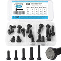M10 x 20mm 20mm 25mm 30mm 40mm Hex Bolts, Hexagon Head Screw, 8.8 Grade Alloy Steel, Black Oxide Finish, Metric Full Machine Thread, Assortment Kit 15PCS - size: M10x20-40mm(15PCS)