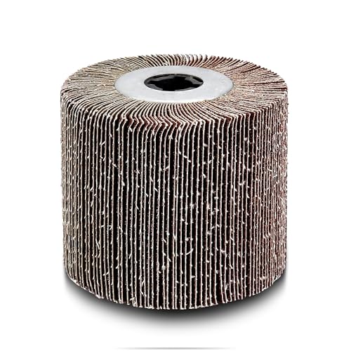 Flap Sanding Drum 4.5"x4", 60 Grit, Aluminum Oxide, 3/4" Arbor - color: A1
