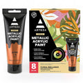 ACRYLIC PAINT 8/PKG FLORAL - style: 8 x 120ml (4.06 fl oz) Floral Brilliance