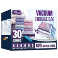 30 Combo Vacuum Storage Bags, Vacuum Seal Bags for Clothing and Bedding - size: 30-COMBO