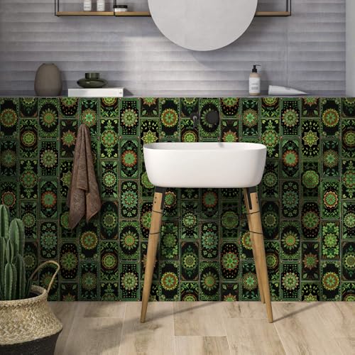 VICCI 16Pcs Peel and Stick Tile Decals 8" x 4" - color: Sjm-303, size: 8x4IN*16PCS